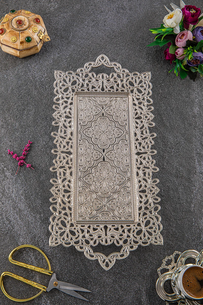 Прямоугольный поднос Fiyonk на 2 персоны (19 × 42 см)