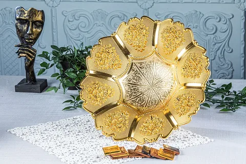 Zuckerschale mit acht Rosen, einzeln verpackt